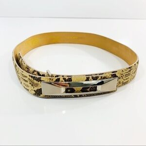 Carlisle Snakeskin Leather Waist Belt